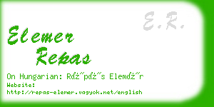 elemer repas business card